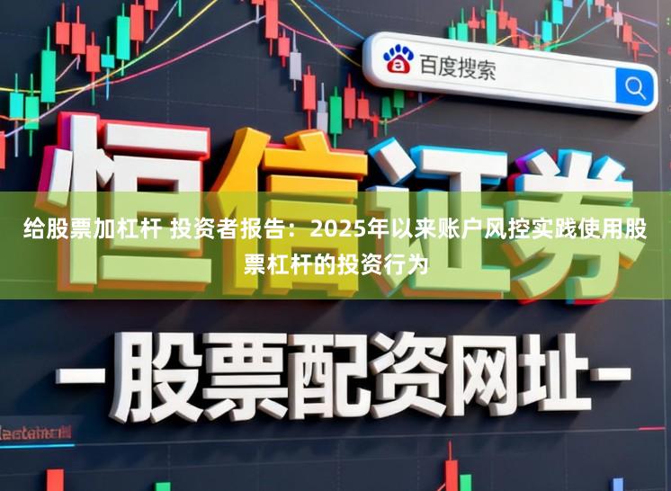 给股票加杠杆 投资者报告：2025年以来账户风控实践使用股票杠杆的投资行为
